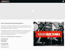 Tablet Screenshot of lekasteel.fi